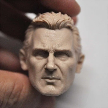 1/6 Escala Pintada Super Papai Liam Neeson Ator Head Sculpt Modelo DIY 12