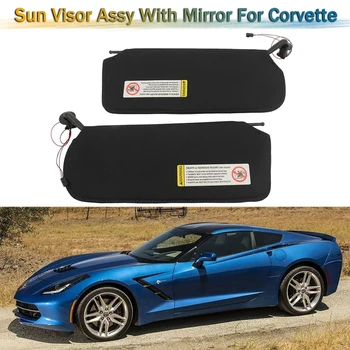 10442033 10442034 1Pair Carro Palas para o Sol Com Espelhos & Luzes LED Para o Chevrolet Corvette 1324015
