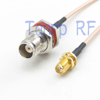 10cps 15CM Antena coaxial cabo de RG316 cabo 6inch TNC fêmea jack impermeável à SMA fêmea jack RF conector do adaptador