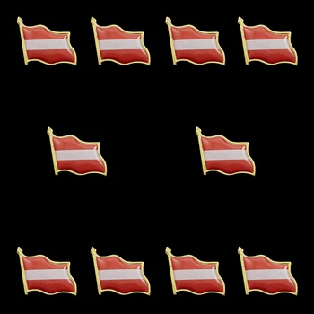 10PCS Áustria Epóxi Sinalizador de Roupas pins de Lapela o Emblema Broche Para Woemen Homens/Para As Ocasiões Formais