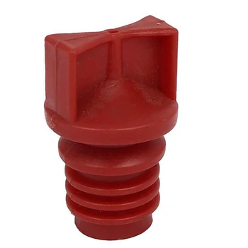 18mm de Diâmetro de Rosca Macho de Plástico Óleo Tampa Vermelha para Compressor de Ar