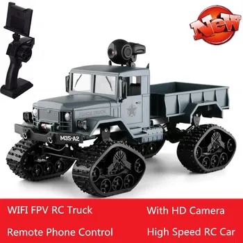 2.4 G 1:16 Caminhão de Controle Remoto Militares do Exército Fora-de-Estrada Escalada wi-Fi FPV RC do Telefone do Carro de Brinquedo de Controle 4 Rodas de Veículos de Brinquedo de presente