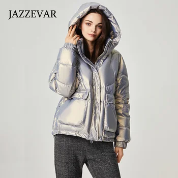 2021 Inverno para baixo do casaco com capuz de moda feminina curta gola alta moda quente para baixo do casaco com capuz mulheres inverno 2119