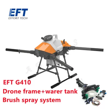 2021 NOVO EFT G410 Quatro Eixos 10L de 10kg de Pulverização Agrícola Drone Quadro Kit 1513mm distância entre Eixos da Bomba de Água sem Escovas X8 Sistema de Alimentação