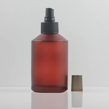 20pcs Fosco Rosa garrafa de Vidro de 200ml com alumínio preto pulverizador, 200ml garrafa de vidro de perfume, 200ml de embalagens de vidro com bomba de