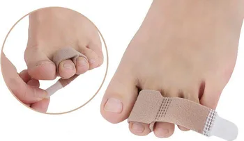 20pcs Tecido Dedo do pé Dedo do Straightener do Dedo em Martelo Hálux Valgo Corrector Curativo do Dedo do pé Separador de Tala Envolve Cuidados com os Pés