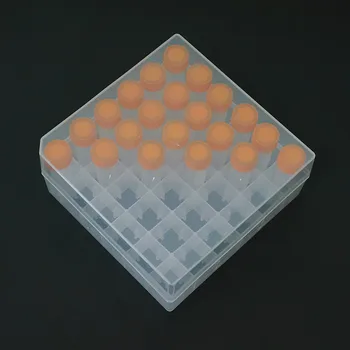 36Pcs de Plástico de 5 ml Cryovial Colorido Com Tampa de Rosca+ 1Pcs 36 Aberturas de Plástico Congelamento do Tubo da Caixa de Armazenamento Para o Experimento