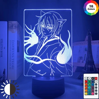 3D Noite do Diodo emissor de Luz do Anime Kamisama Kiss Tomoe Lâmpada para a Decoração Home do Nightlight Acrílico 3d Lâmpada do Anime Kamisama Amor Tomoe Luz