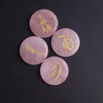 4Sets Reiki Meditação Pêndulo de Pedra Natural Chakra Esferas Amuleto Pingentes Mulheres Boho Para Fazer Jóias Tamanho 25*25mm