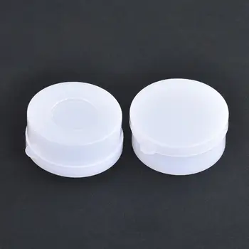 50pcs 5ml/5g Branca Vazia de Plástico PP para Frascos de Cosméticos de cuidados com a Pele Recipientes Frasco de Loção Frascos Rosto Creme Suave Exemplo de Potes de Gel de Caixa