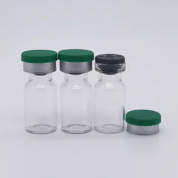50pcs/monte 2ml Mini Claro Medicina Injeção Frasco de Vidro Com Tampa Flip-Off Vazio Experimental de Teste Garrafa de Contentores