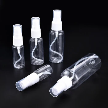 5pcs de 50 ml, Garrafas Reutilizáveis de Viagem de Plástico Transparente Frasco de Perfume Vaporizador Vazia Pequeno Frasco de Spray tóxico livre e seguro