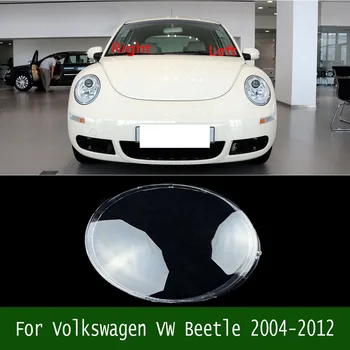 A Volkswagen Fusca 2004-2012 Farol Dianteiro Transparente Abajur da Lâmpada Shell Máscaras Farol da Tampa da Lente de Acrílico