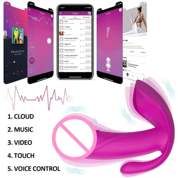 A6HF 12 de Frequência Invisível Vibrador Wearable Massageador Recarregável Estimulador de Telefone App Controlador de Brinquedo do Sexo para Mulheres Adultas