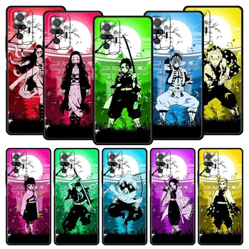 Anime Demon Slayer Caso Para Xiaomi Redmi Nota 11 10 9 Pro K50 7 8 9 8A 9A 9C 8T 9T 11T 5G K40 Jogos Tampa do Telefone do Silicone Coque