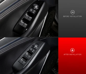 Apenas para a movimentação da mão esquerda do carro!!Para Mazda 6 M6 Atenza 2019-2020 Acessórios Maçaneta Da Porta Titular Elevador De Vidro Tampa Do Interruptor De Guarnição