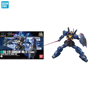Bandai Genuíno Modelo Gundam Kit Anime HGUC 1/144 RX-178 Gundam Marca-ⅱ Figura de Ação Montar Coleção de Brinquedos para Crianças