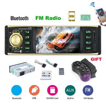 Bluetooth 4.2 Áudio e Vídeo MP5 Player Auto Peças TF do Carro do USB Radio 1 Din de 4,1 Polegadas ISO Remoto a Tela da Cor de 260.000