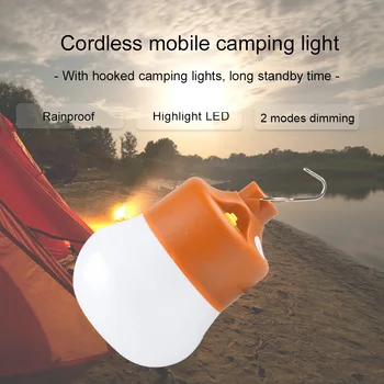 Brilhante 30WLED Bulbo de Luz Portátil USB de Carregamento de Emergência do Agregado familiar Luz de Campismo Luz