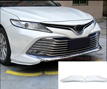 Carro da frente pára-choques canto proteção moldura adesivo anti-esfregue a tampa 2pcs para Toyota Camry 2018 2019 acessórios