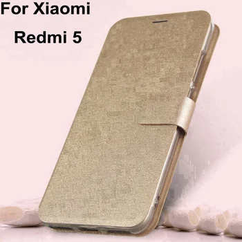 Casos Para Xiaomi Redmi 5 caso de couro do PLUTÔNIO Sillcon caso redmi5 coque flip Magnético do Fechamento da Tampa traseira Para Redmi 5 caso shell