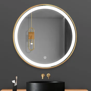 Chuveiro de Barbear Banheira Espelhos Redondos Grandes Maquiagem Diodo emissor de casa-de-Banho de Banheira, Espelhos Acessórios Espejos Levou para Casa a Melhoria WW50BM