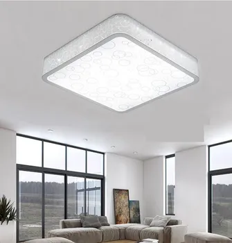 Circulares e Retangulares Interior da Luz de Teto Para a Sala de estar Moderna, Simples Lâmpadas Brancas Com Chips de LED Smart Cor Adiusted