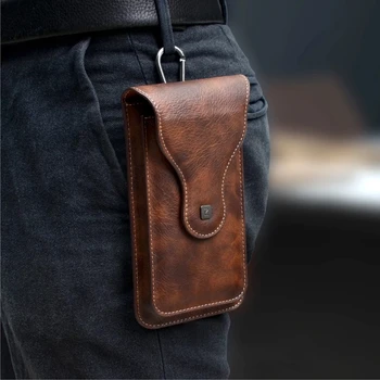 Clip de cinto Estojo Case para Telefone Celular Saco de Dois Pouchs para Samsung para o iPhone Homens Celular Cinto de Laço Saco da Cintura