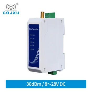 Cojxu SX1268 433MHz 30dBm Transceptor sem Fio Trilho Din LoRa Modem Excelente Anti-Interferência de Desempenho E95-DTU(400SL30-485)
