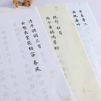 Copybook Colorido Pastel Xuan Papel Escova Copybook Chinês Pequeno Regular Script Pincel de Caligrafia Copybook Prática para Iniciantes