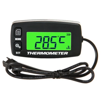 Digital LCD Medidor de Temperatura Motor Sobre-Alerta de Temperatura com Sensor de RL-TS002 para a Motocicleta de Motocross ATV