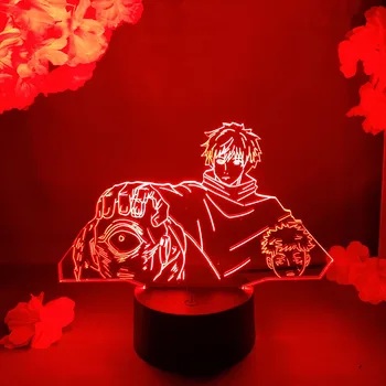 GOJO Domínio Fraco Jogo LED Anime da Lâmpada Bonito YUJI Itadori Mangá Jujutsu Kaisen Iluminação de Decoração para o Otaku Quarto de Presente de Aniversário