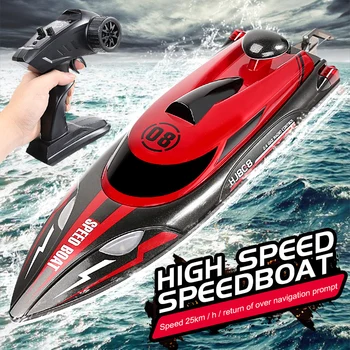 GSF RC Barco de 2,4 Ghz de 25km/h, Alta Velocidade de Controle Remoto Navio de Corrida de Velocidade da Água de Barco Crianças Modelo de Brinquedo