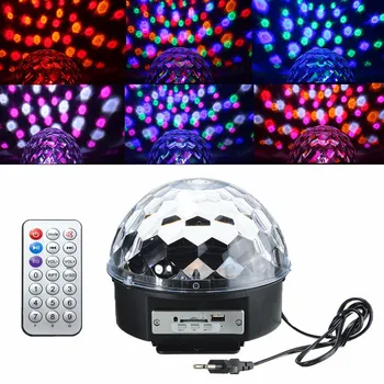 Jiguoor Digital LED RGB Bola Mágica de Cristal Efeito de Luz para o Natal, Halloween Palco de Festa Discoteca DJ Barra de Iluminação AC110V-240V