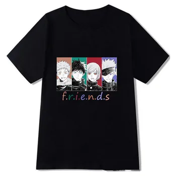 Jujutsu Kaisen Imprimir T-Shirt dos Homens de Manga Curta Verão Tops Tee T-shirt