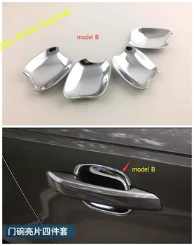 Lapetus Porta do Lado do botão de Punho Bacia Decoração de Moldagem Tampa Guarnição de Ajuste Para o Audi A4 2016 - 2020 Limousine ABS / Acessórios Auto