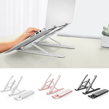 Laptop dobrável Stand 7 Níveis Ajustáveis Notebook Titular Tablet bloco de Resfriamento de Computador Suporte para Apple MacBook Air Pro iPad