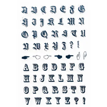Letras do alfabeto Claro Carimbos de Silicone para DIY Scrapbooking Cartão de Álbuns de Fotos de Artesanato Modelo de Decoração Novos Selos