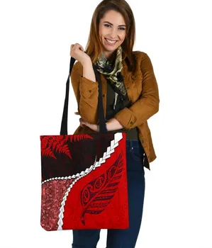 Maori mais Recentes Sacola de Impressão 3D de Armazenamento Shopper Bag com Alça Engraçado Dobrável Sacolas Reutilizáveis Unisex Saco Multiusos de Compras