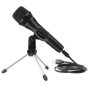 Microfone USB do Metal Microfone de Condensador de Mesa MAC Windows Podcast Cardióide Estúdio de Gravação do mic Vocais Overs de Voz