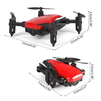 Mini LF606 Dobrável wi-Fi FPV 2.4 GHz, 6-Eixo RC Quadcopter Drone Helicóptero de Brinquedo DropShipping