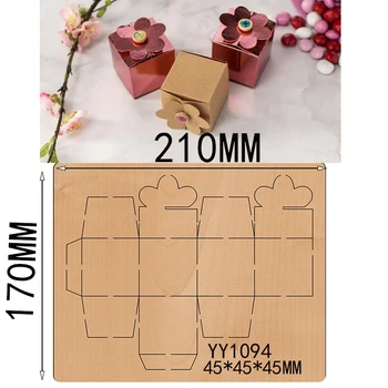 Molde de madeira mini caixa de corte do molde da caixa de embalagem molde de madeira yy1094 é compatível com a maioria dos manuais de morrer de corte