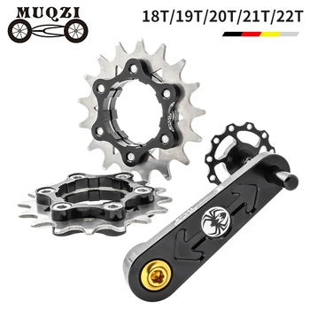MUQZI Moto Kit de Conversão Compatível 18T 19T 20T 21T 22T Única Velocidade da Cassete de roda Dentada E Tensor da Corrente