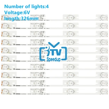 Novo 100Pieces*4 LEDs*6V tiras de LED de trabalho para a TV KDL39SS662U 35018339 KDL40SS662U 35019864 326mm