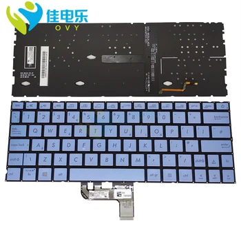 OVY reino UNIDO Substituição de teclados para ASUS zenbook 13 UX334 UX334FL UX334FA GB Britânico Luz azul teclado retroiluminado 0KNB0-162DUK00 Novo