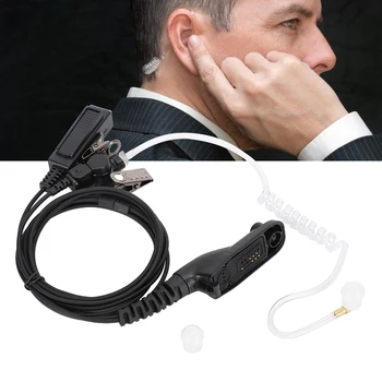 P8268 Isolada de Fone de ouvido com PTT do Microfone Microfone na Garganta Fones de ouvido Compatível para Motorolasecluded