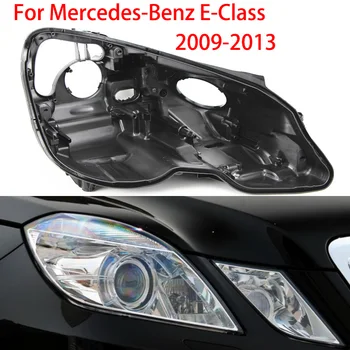 Para A Mercedes-Benz E-Class W212 2009-2013 Shell Lente Do Farol Preto Abajur Farol De Peças De Reparo Abajur Do Farol Baixo