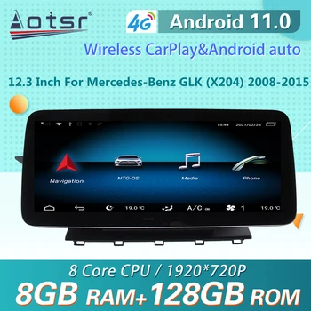 Para a Mercedes-Benz GLK X204 2008 - 2015 Android auto-Rádio de Navegação GPS Multimídia Player Estéreo do Receptor de Chefe da Unidade de Ecrã de