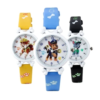 Pata de Patrulha Presente de Aniversário toy Watch Filho de Quartzo de Pulso de Moda anime para Crianças do Aluno Assista as crianças ChristmasToys para Crianças