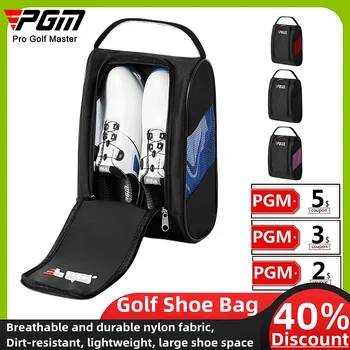 PGM de equipamento de Golfe o Saco Portátil Mini Saco de Nylon Sacola de sapatos de Golfe de Armazenamento Leve e Respirável Simples e Portátil Acessórios de Esportes